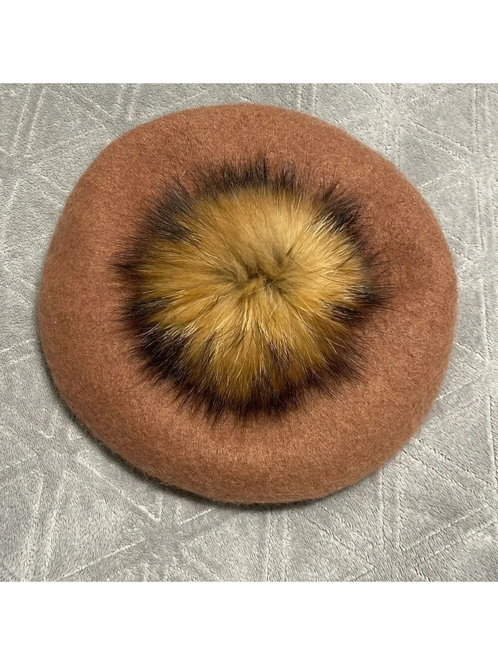 Beret with Pom Pom